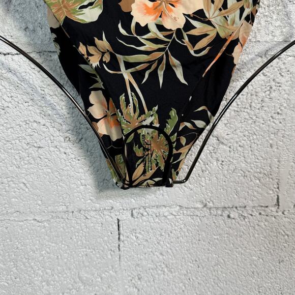 Volcom Juniors' for the Tide V-Neck 1 Piece cut out Swimsuit black medium $120 - Picture 8 of 11